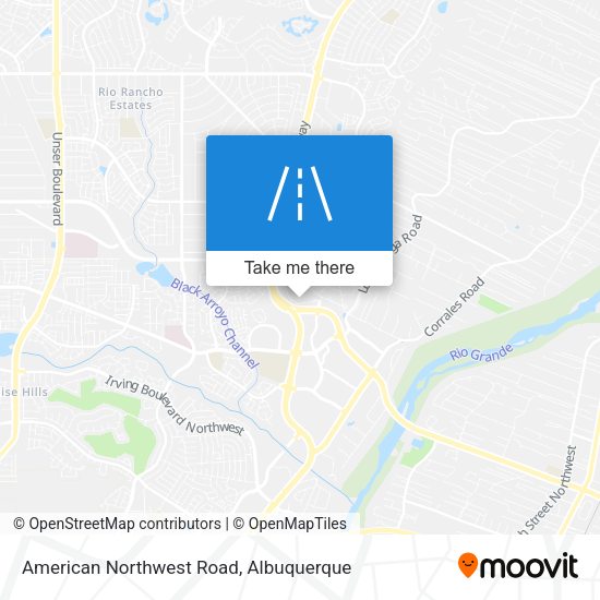American Northwest Road map