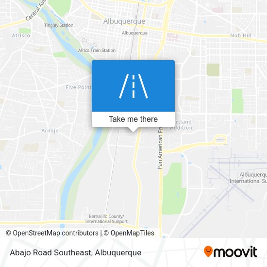 Abajo Road Southeast map