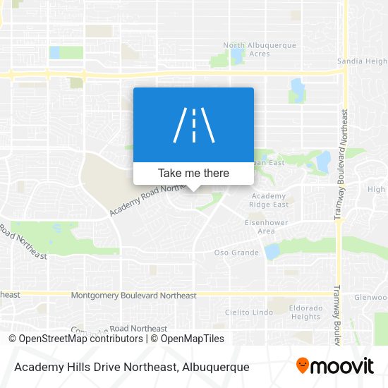 Academy Hills Drive Northeast map