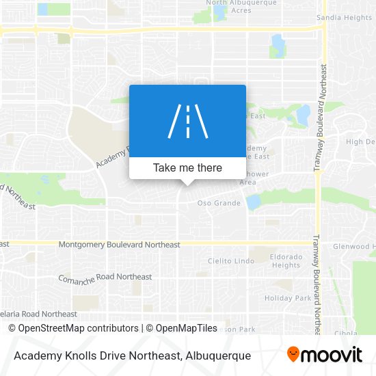 Academy Knolls Drive Northeast map