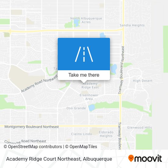 Academy Ridge Court Northeast map
