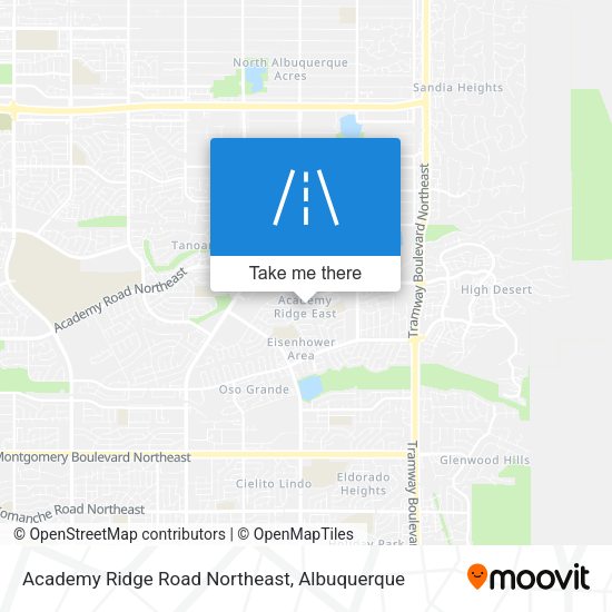 Academy Ridge Road Northeast map