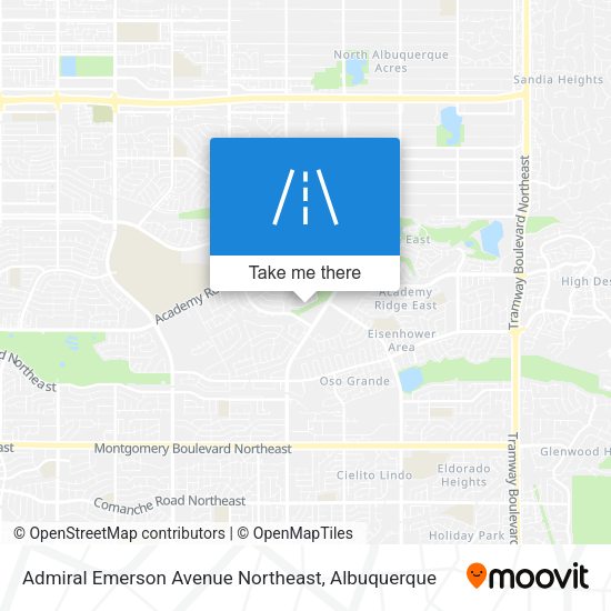 Admiral Emerson Avenue Northeast map
