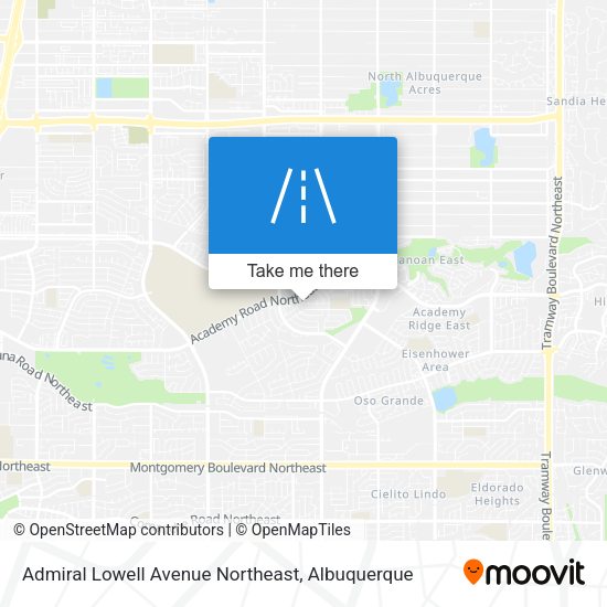 Admiral Lowell Avenue Northeast map