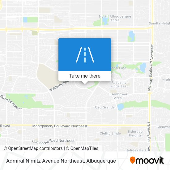 Mapa de Admiral Nimitz Avenue Northeast