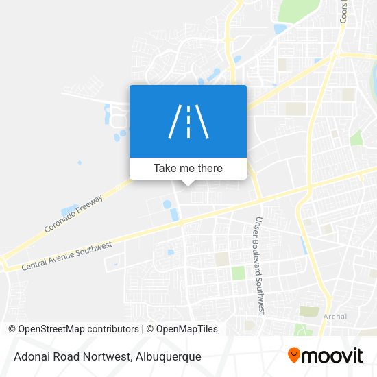 Adonai Road Nortwest map