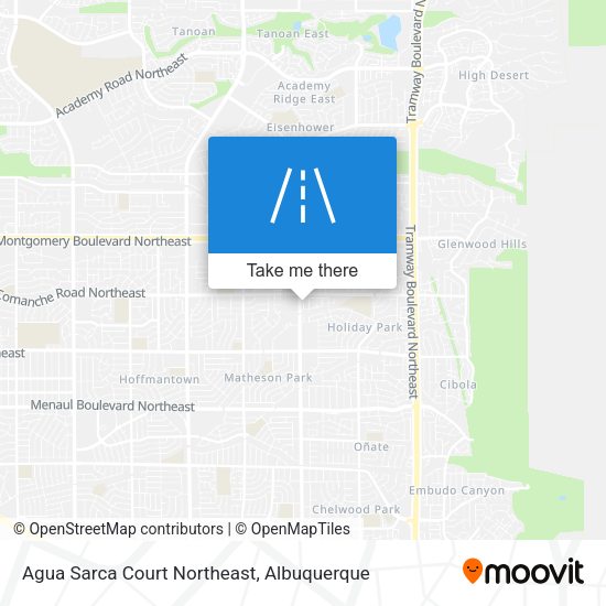 Mapa de Agua Sarca Court Northeast