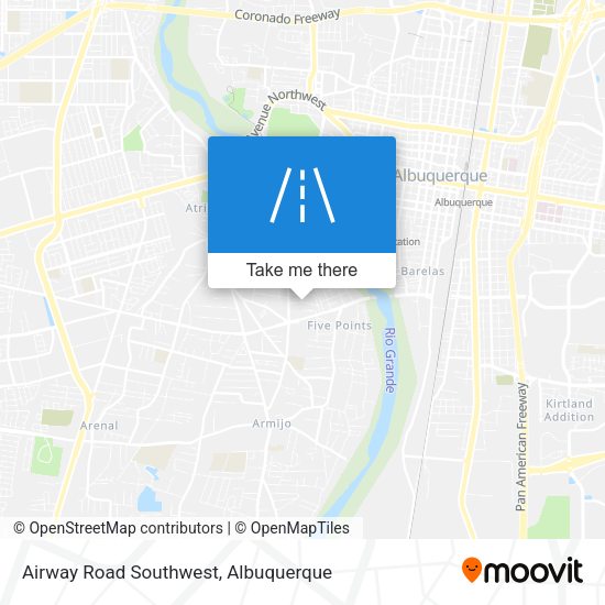 Airway Road Southwest map