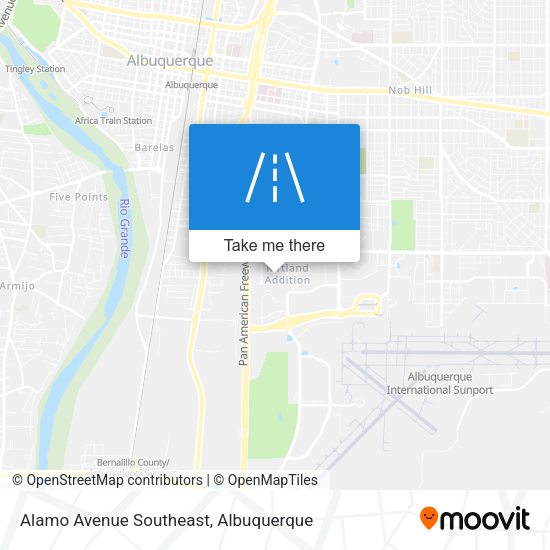 Alamo Avenue Southeast map