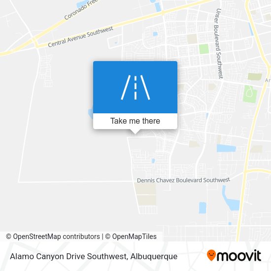 Mapa de Alamo Canyon Drive Southwest