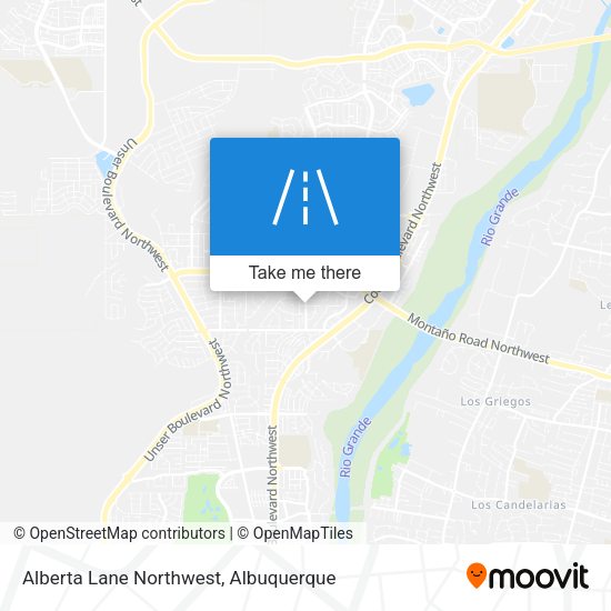 Alberta Lane Northwest map