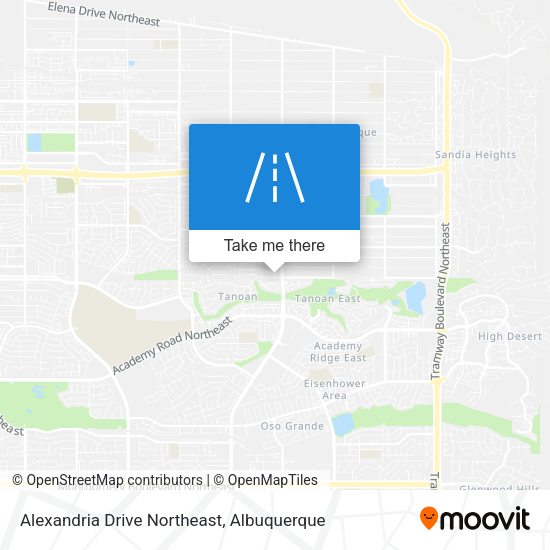 Alexandria Drive Northeast map