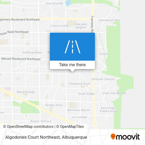 Algodones Court Northeast map