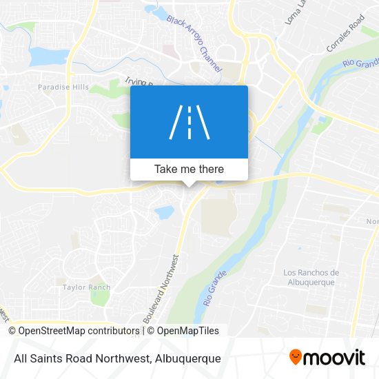 Mapa de All Saints Road Northwest