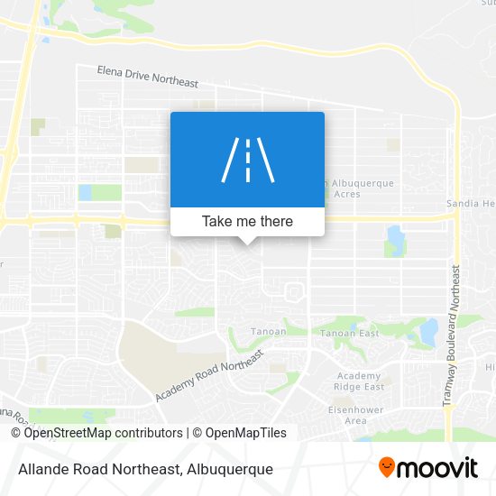 Mapa de Allande Road Northeast