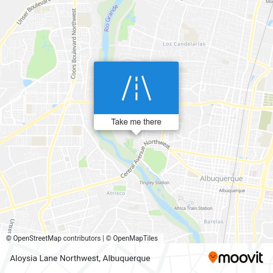Aloysia Lane Northwest map