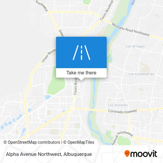 Alpha Avenue Northwest map