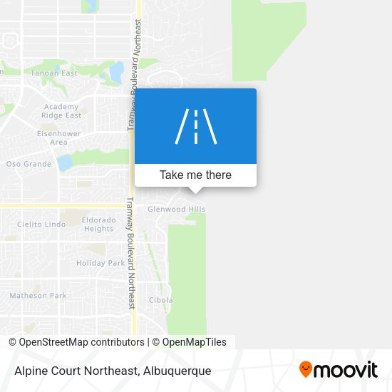Mapa de Alpine Court Northeast