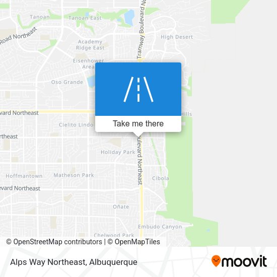 Alps Way Northeast map