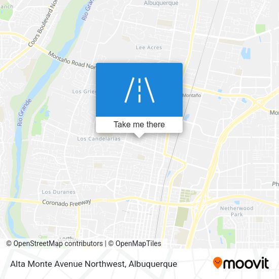 Alta Monte Avenue Northwest map