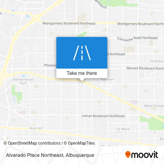 Alvarado Place Northeast map