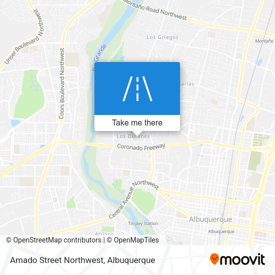 Amado Street Northwest map