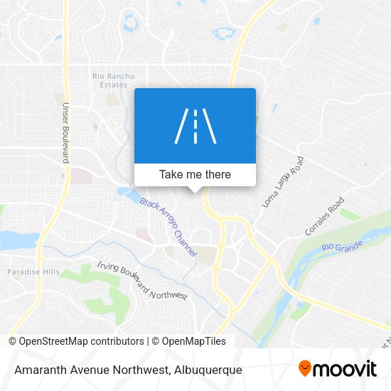 Amaranth Avenue Northwest map