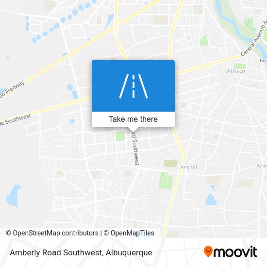 Amberly Road Southwest map
