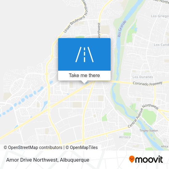 Amor Drive Northwest map