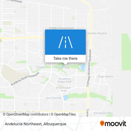 Mapa de Andelucia Northeast