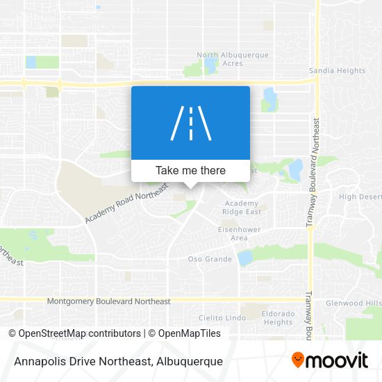 Annapolis Drive Northeast map