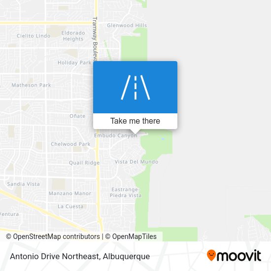 Antonio Drive Northeast map