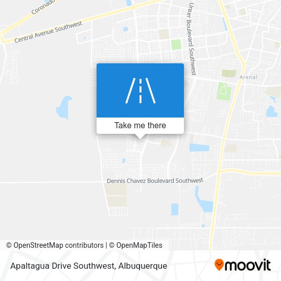 Apaltagua Drive Southwest map