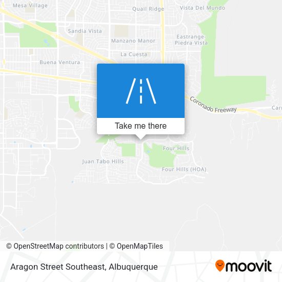 Aragon Street Southeast map