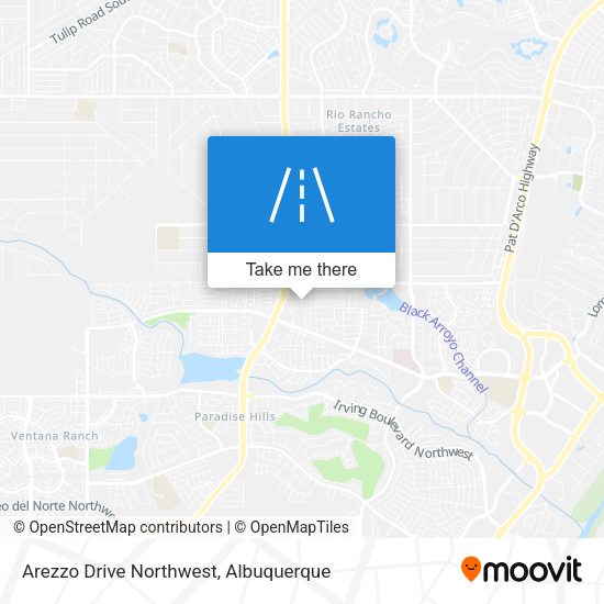 Arezzo Drive Northwest map