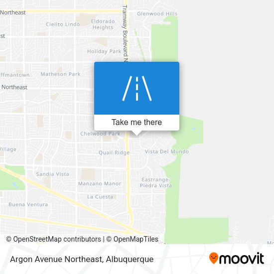 Argon Avenue Northeast map
