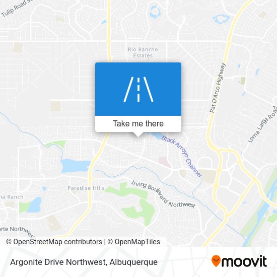 Argonite Drive Northwest map