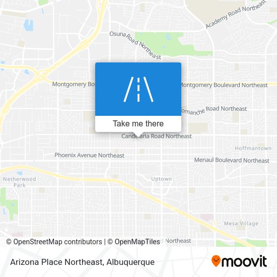 Mapa de Arizona Place Northeast