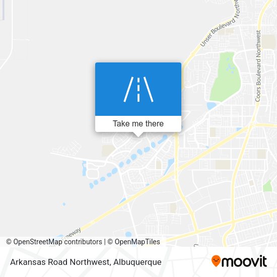 Arkansas Road Northwest map
