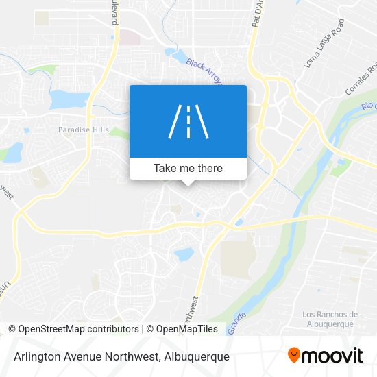 Arlington Avenue Northwest map