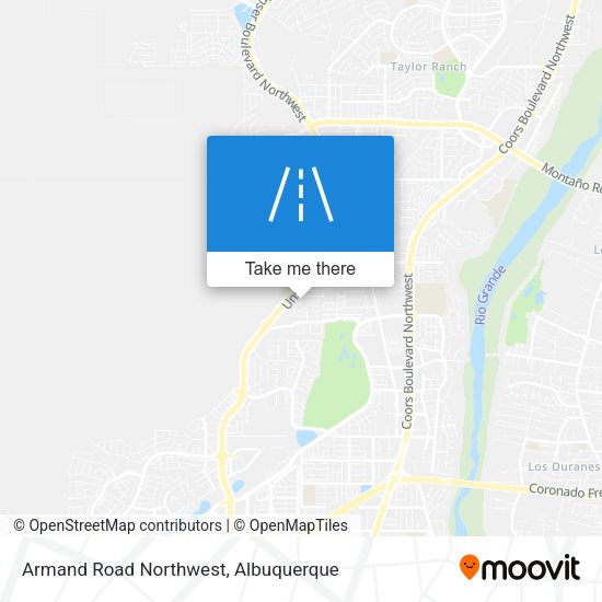 Armand Road Northwest map