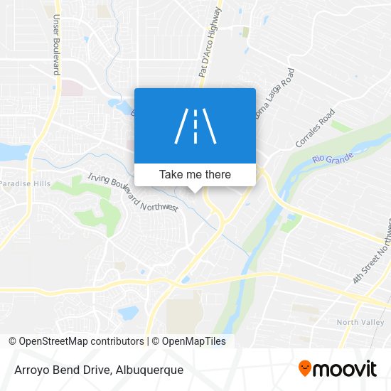 Arroyo Bend Drive map