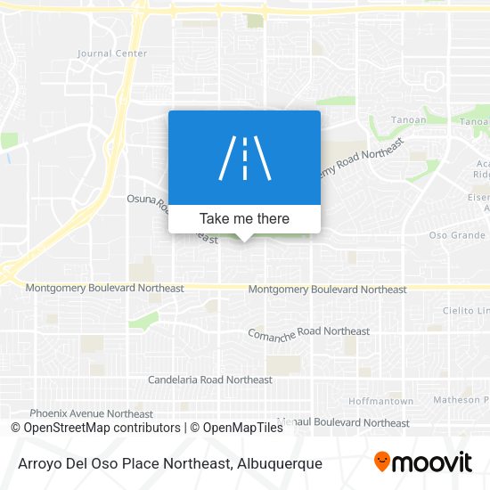 Mapa de Arroyo Del Oso Place Northeast
