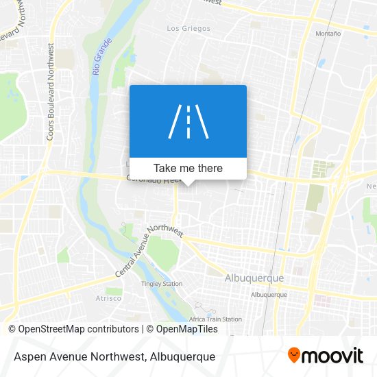 Aspen Avenue Northwest map