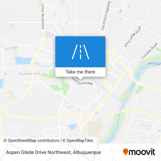 Aspen Glade Drive Northwest map