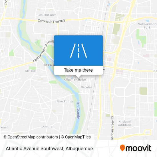 Atlantic Avenue Southwest map