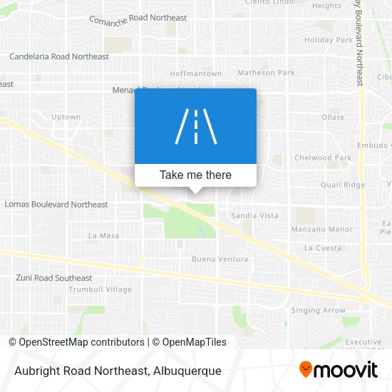 Aubright Road Northeast map