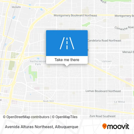 Mapa de Avenida Alturas Northeast