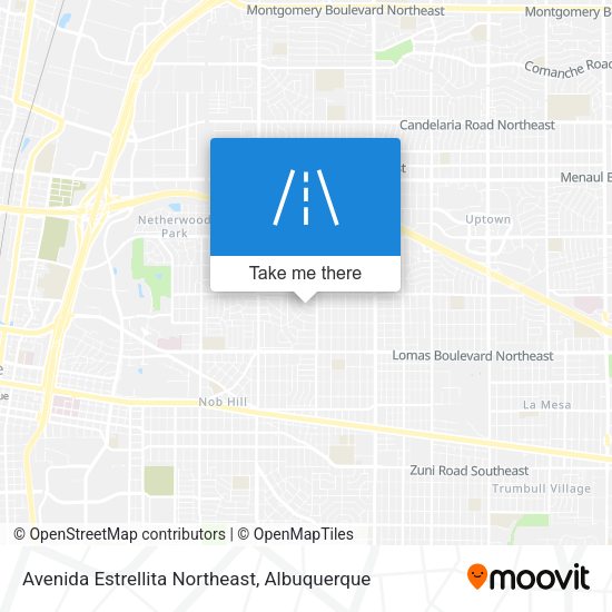 Mapa de Avenida Estrellita Northeast