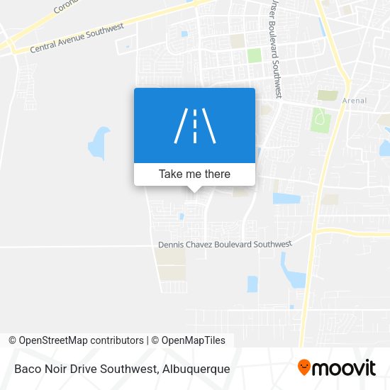 Baco Noir Drive Southwest map